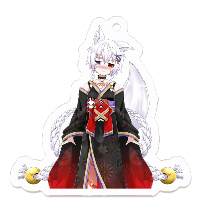 てれアクリルキーホルダー