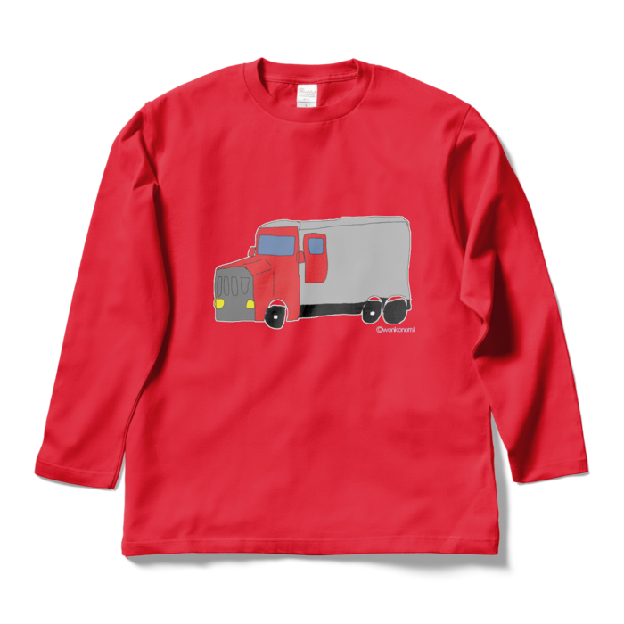 トラックのみver.　ロングスリーブTシャツ - L - レッド