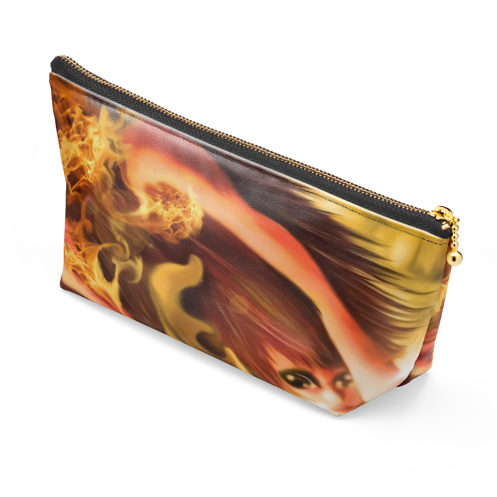 ポーチ - 長さ21.5cm / 高さ10cm - ブラック