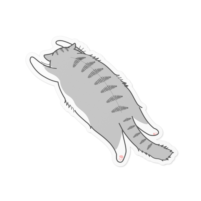 ステッカー - 100 x 100 (mm)白