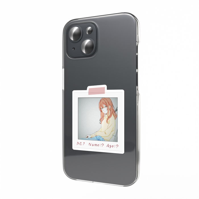 「PC１」スマホステッカー - W55 × H91mm 以内