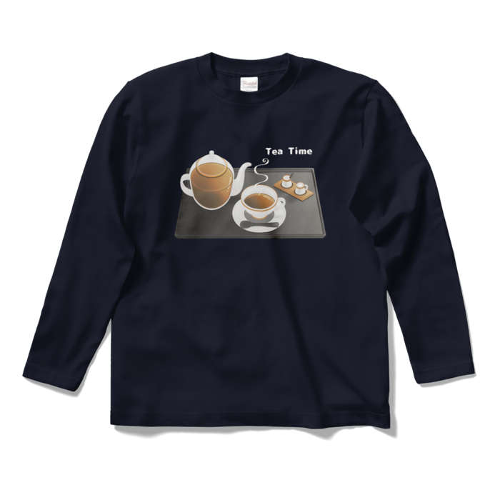 ロングスリーブTシャツ　紺色　S