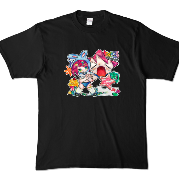 カラーTシャツ - XL - ブラック (濃色)