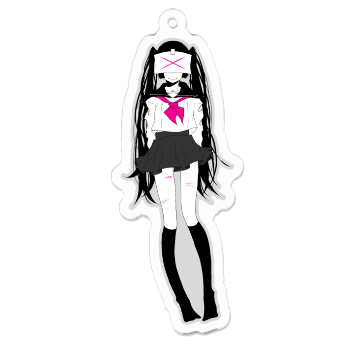 アクリルキーホルダー（コーティング） - 70 x 70 (mm)