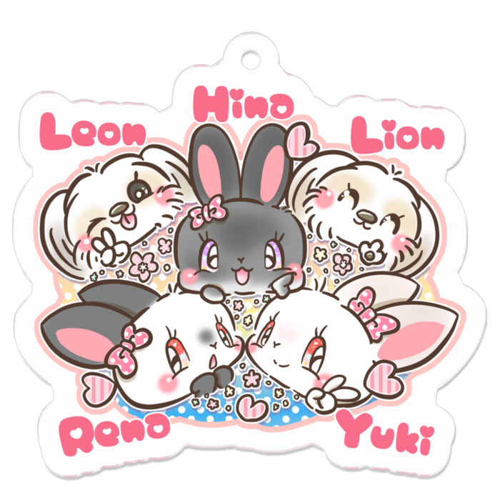 アクリルキーホルダー - 50 x 50 (mm)