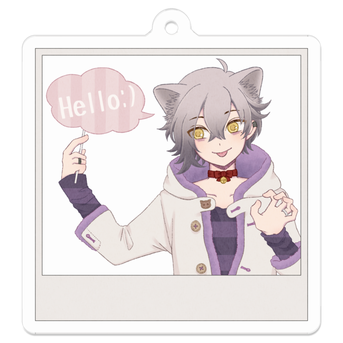 アクリルキーホルダー - 50 x 50 (mm)