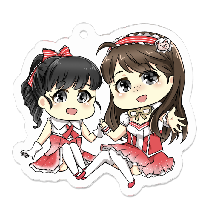 アクリルキーホルダー - 50 x 50 (mm)