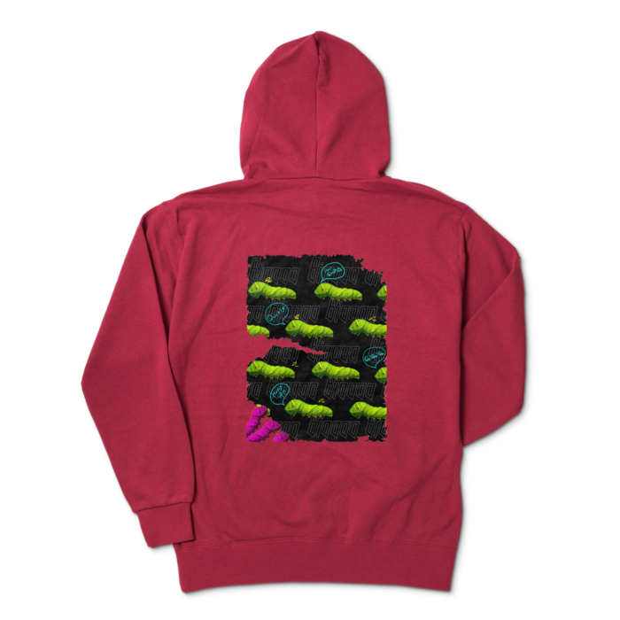 パーカー - XL - バーガンディ