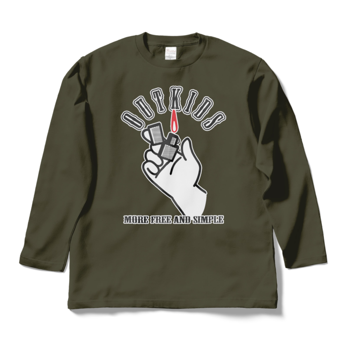 ロングスリーブTシャツ - L - アーミーグリーン