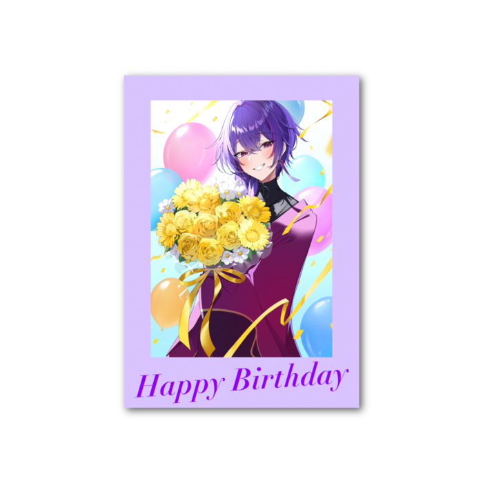 フォト風カード - 縦 - 片面