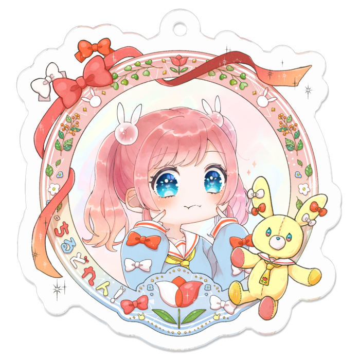 アクリルキーホルダー - 50 x 50 (mm)