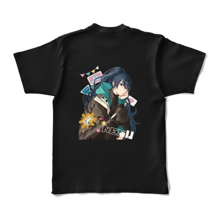 カラーTシャツ - XL - ブラック (濃色)