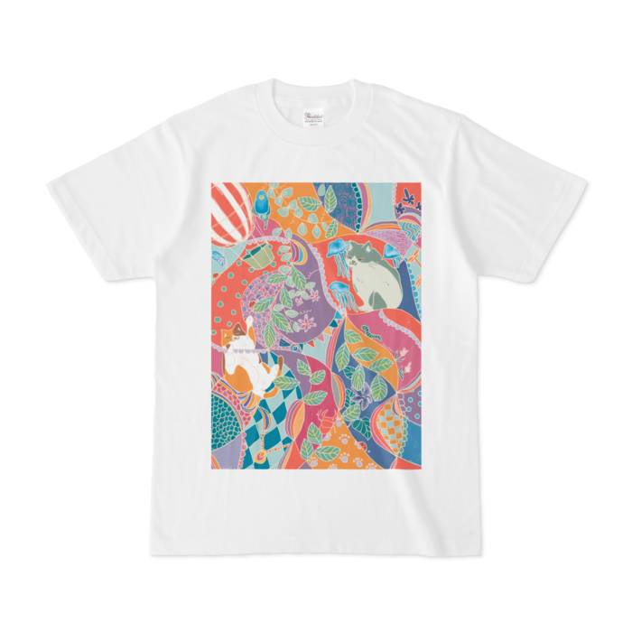 和猫Tシャツ - S - 正面