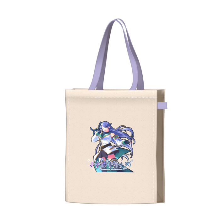 ツートンカラーバッグ - パープル - W34 × H41 × D14cm