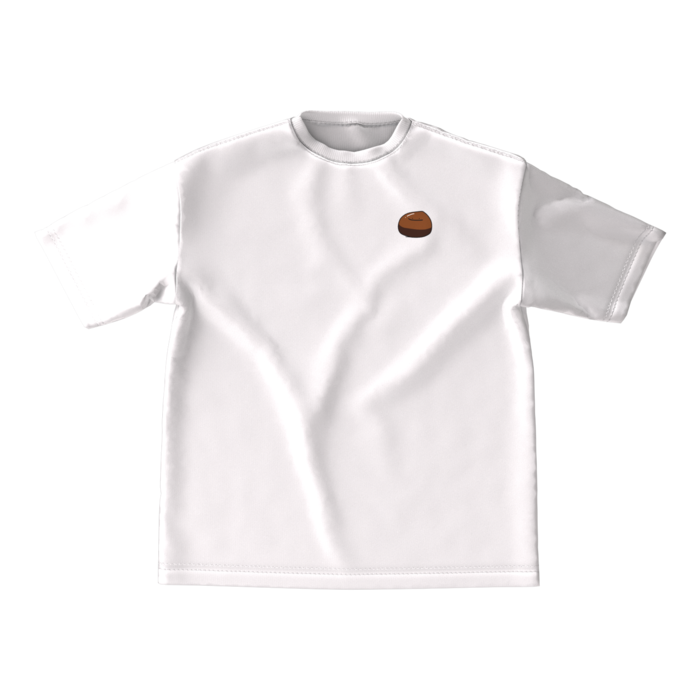 栗ワンポイントTシャツ - M - 正面(3)