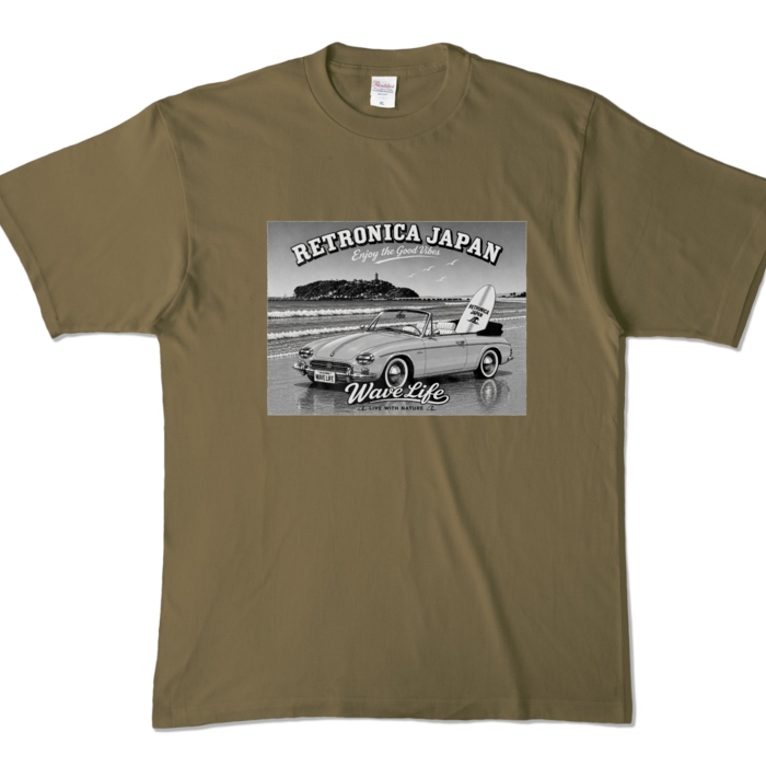 カラーTシャツ - XL - オリーブ (濃色)