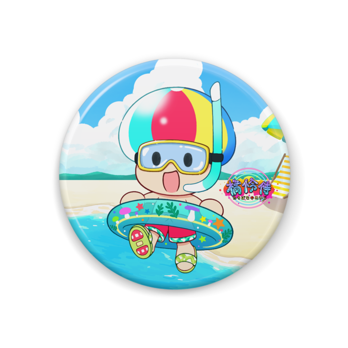 【夏限定】たちばな【加害者】缶バッジ 44mm