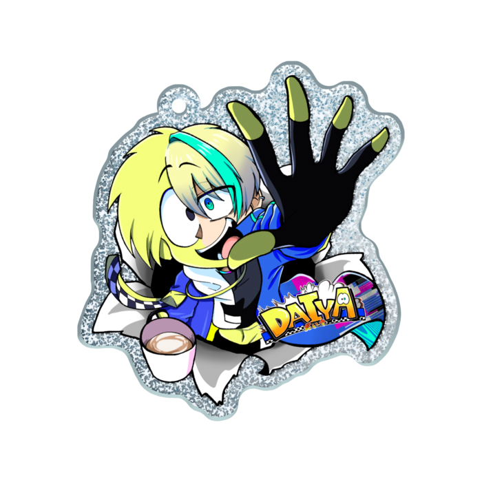 ラメアクリルキーホルダー - 50 × 50mm