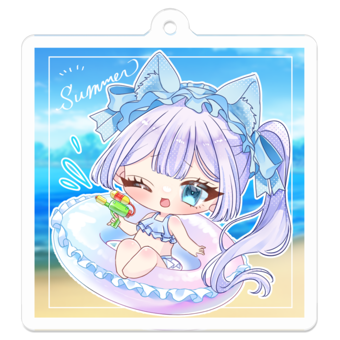 アクリルキーホルダー - 50 x 50 (mm)