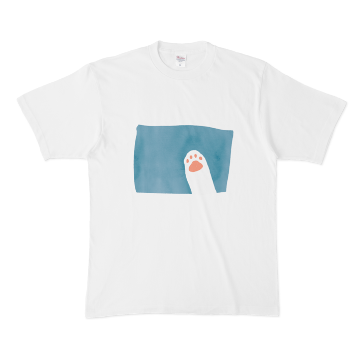 Tシャツ - XL - 白猫
