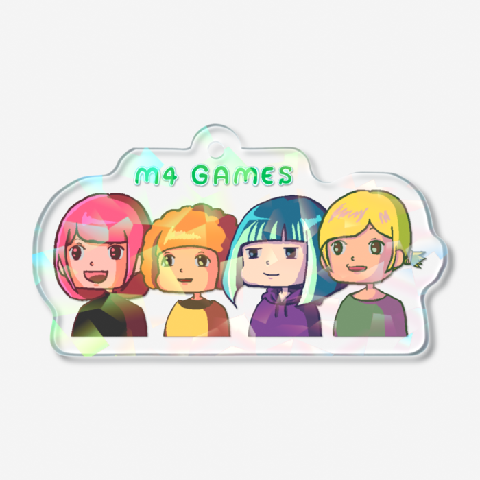 ホログラムアクリルキーホルダー - 50 × 50mm