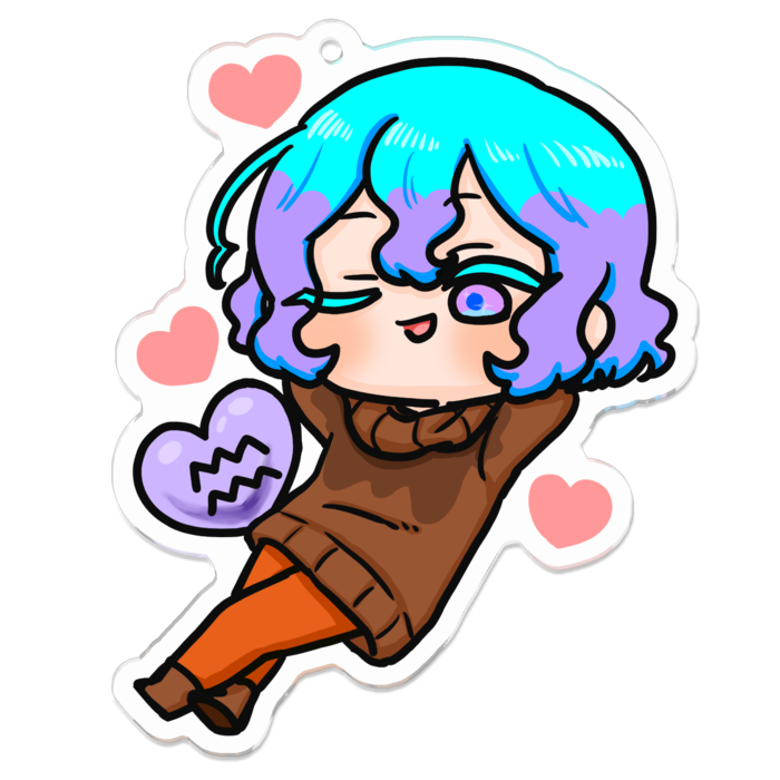 アクリルキーホルダー - 70 x 70 (mm)