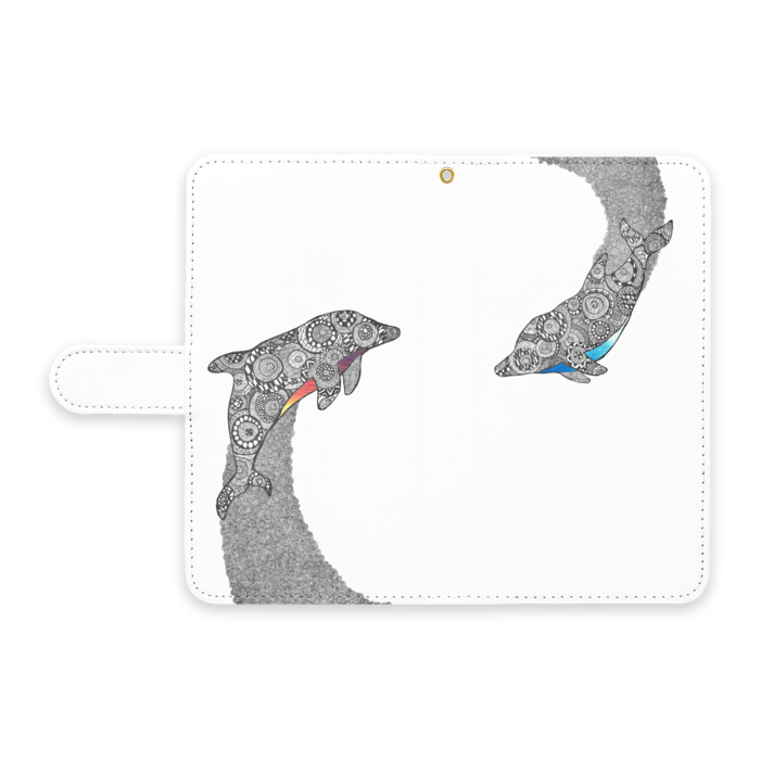 手帳型Androidケース - L - ストラップ穴 あり