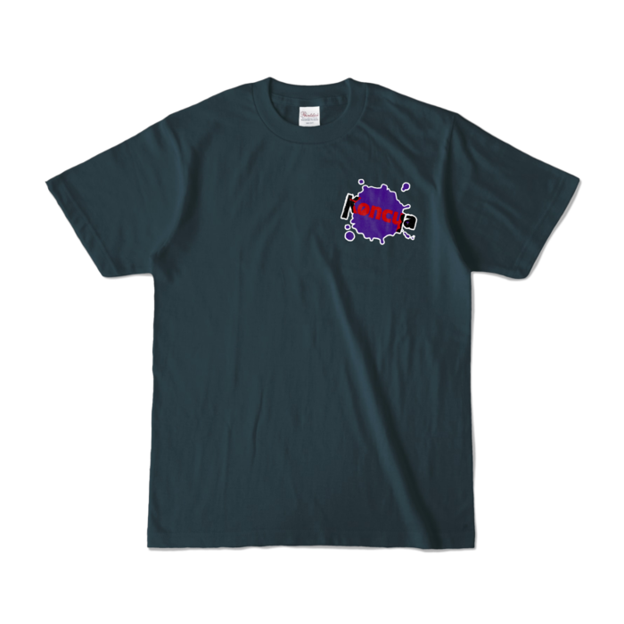 Koncua:カラーTシャツ - S - デニム (濃色)