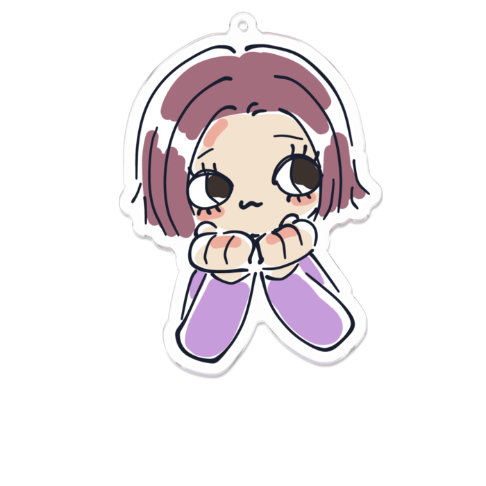 アクリルキーホルダー - 100 x 100 (mm)