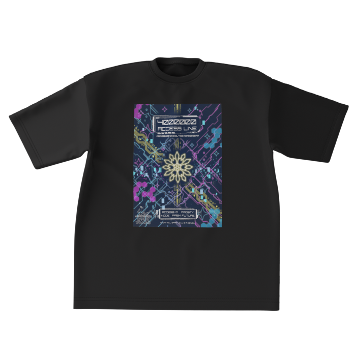 【ブラック・XLサイズ】ビッグシルエットTシャツ