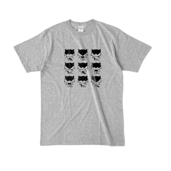 カラーTシャツ - L - 杢グレー (濃色)