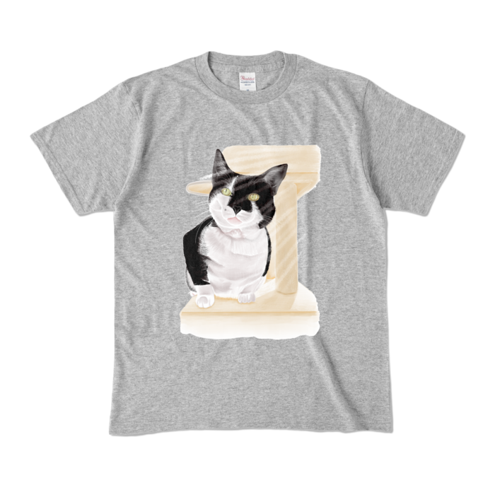 カラーTシャツ - M - 杢グレー (濃色)