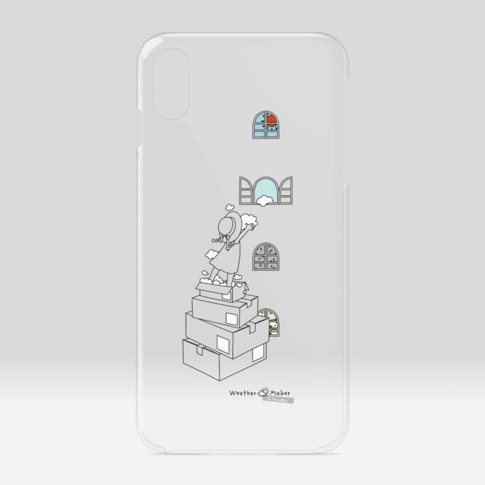 cloudy クリアiPhoneケース - iPhone XSMax