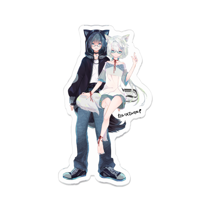 アクリルバッジ - 70 x 70 (mm)