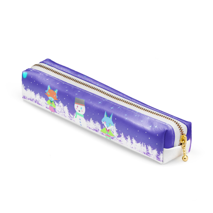 ペンケース - 20 x 4 x 4cm - ホワイト