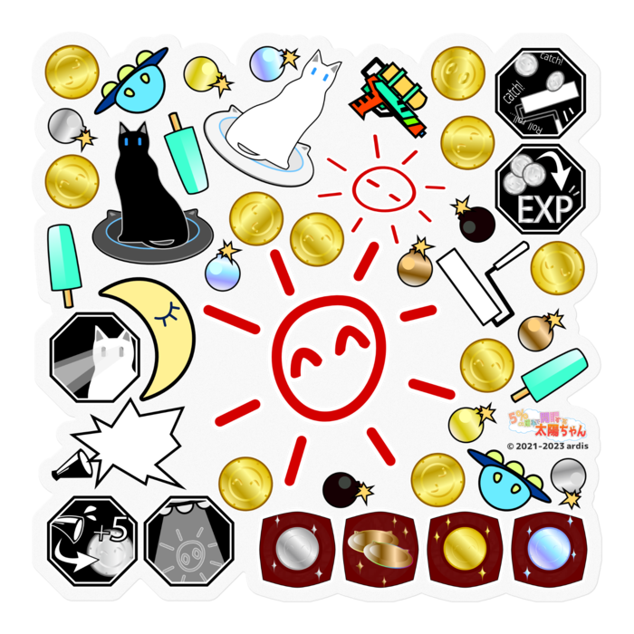 ステッカー - 100 x 100 (mm)