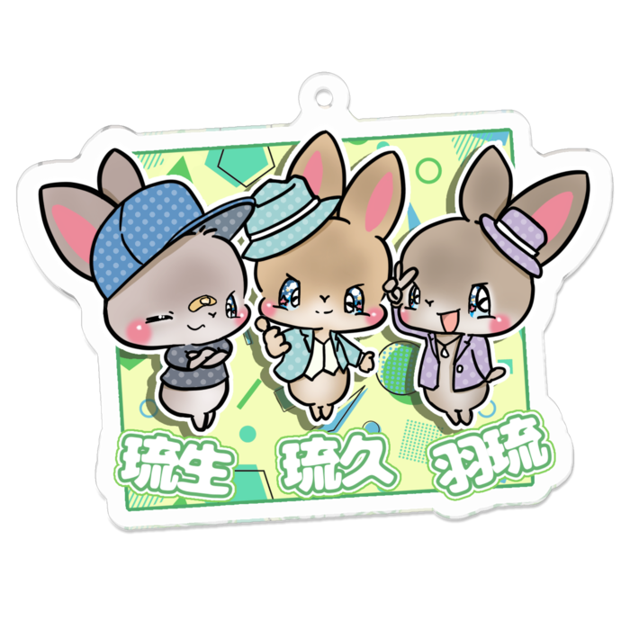 アクリルキーホルダー - 70 x 70 (mm)