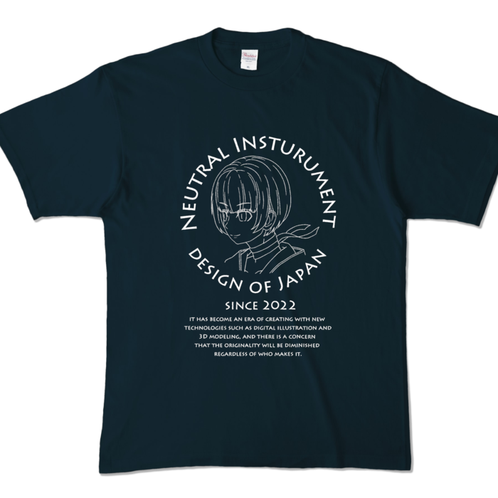 カラーTシャツ - XL - ネイビー (濃色)