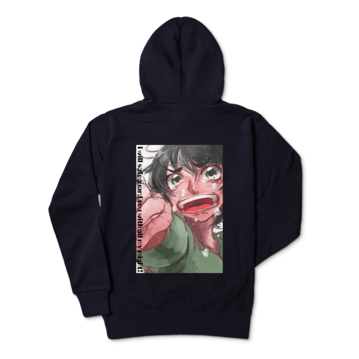 ジップパーカー - L - ネイビー