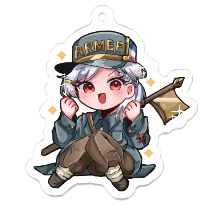 アクリルキーホルダー - 50 x 50 (mm)