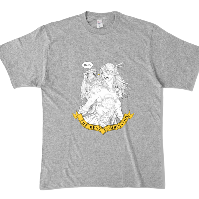 カラーTシャツ - XL - 杢グレー (濃色)