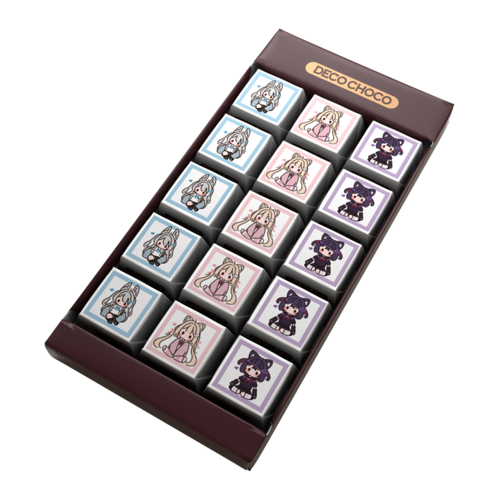 DECOチョコ - 列ごとにデザイン