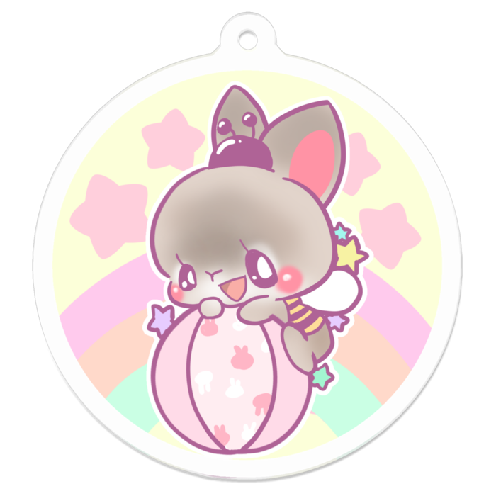 アクリルキーホルダー - 50 x 50 (mm)