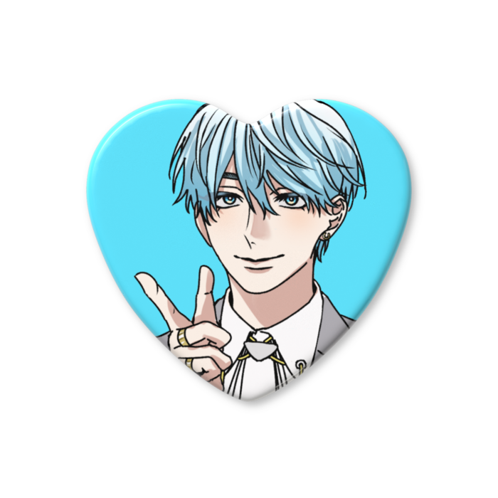 蒼馬礼司ハート缶バッジ - 57 × 52.5mm(2)