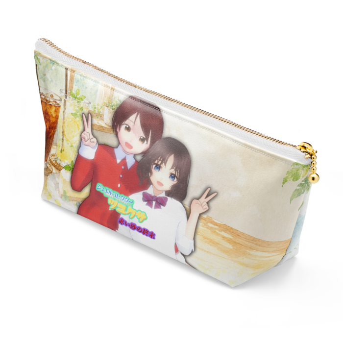 ポーチ - 長さ21.5cm / 高さ10cm - ホワイト
