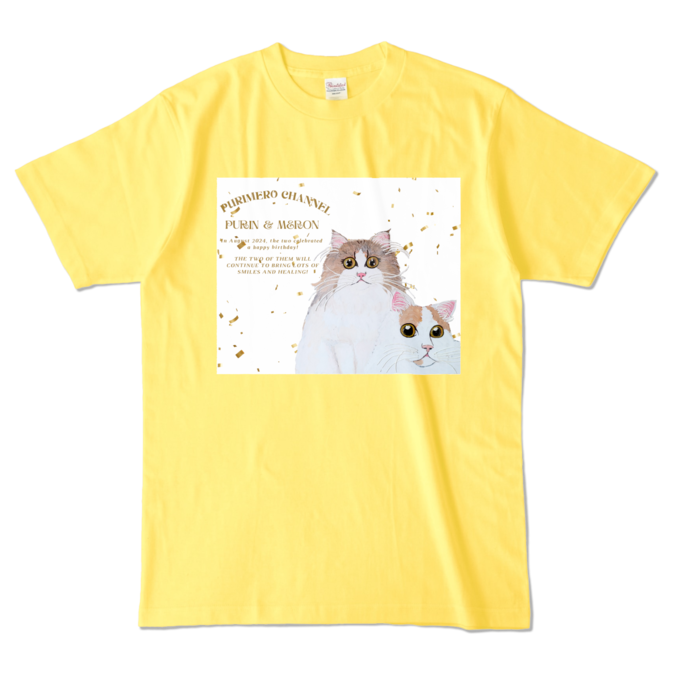 カラーTシャツ - L - イエロー (濃色)