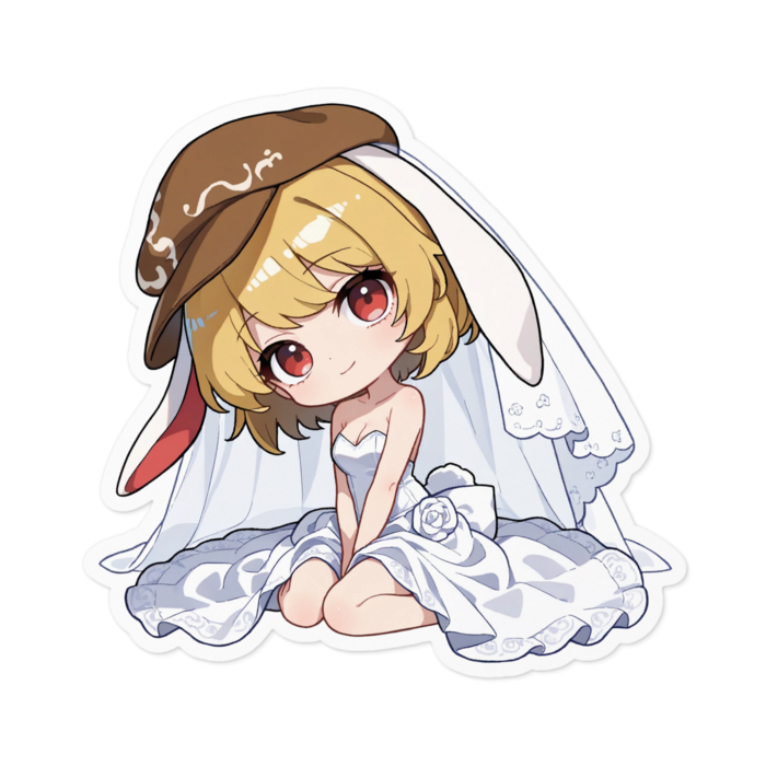 ステッカー - 100 x 100 (mm)(キャラのみ)