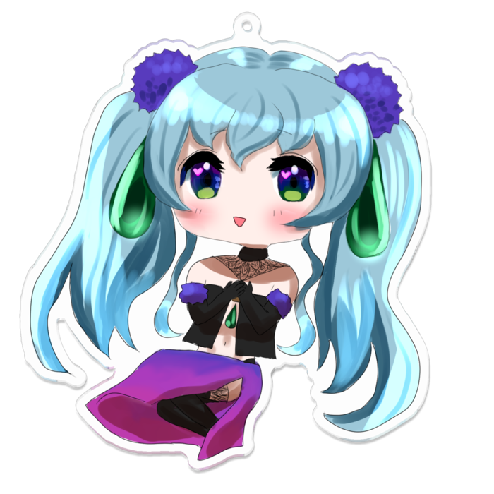 アクリルキーホルダー - 100 x 100 (mm)