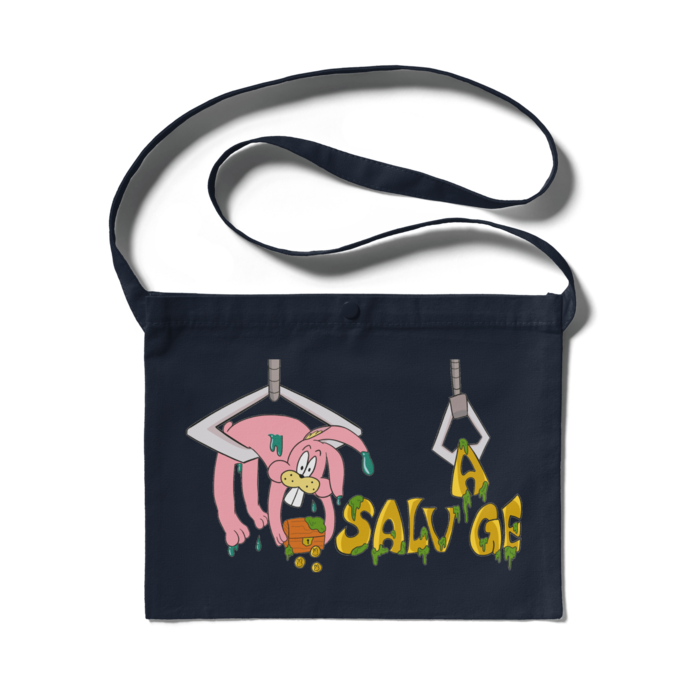 ネイビーサコッシュ - 300 x 230 (mm)