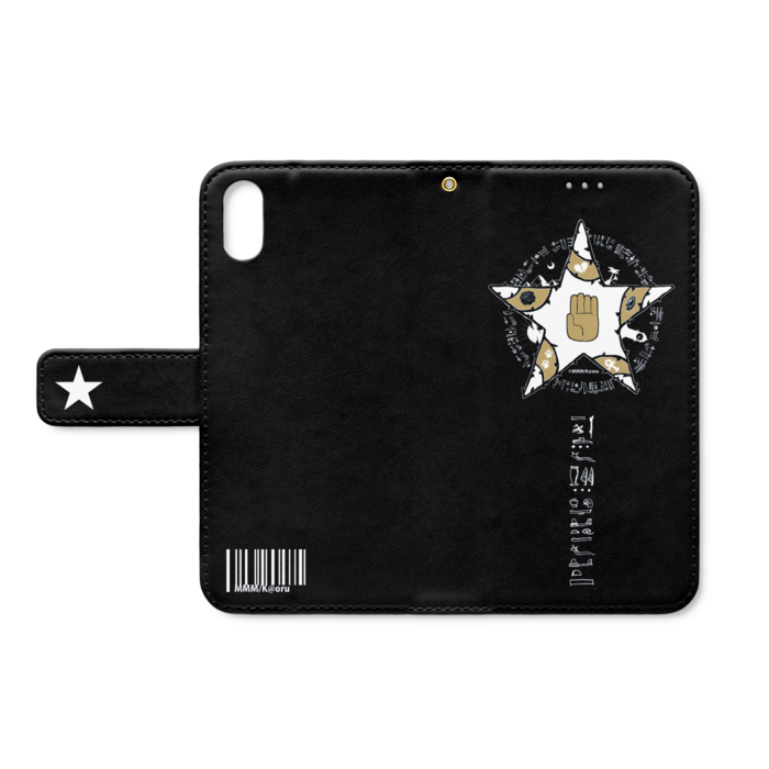 手帳型iPhoneケース - iPhone XS / X - ストラップ穴 あり